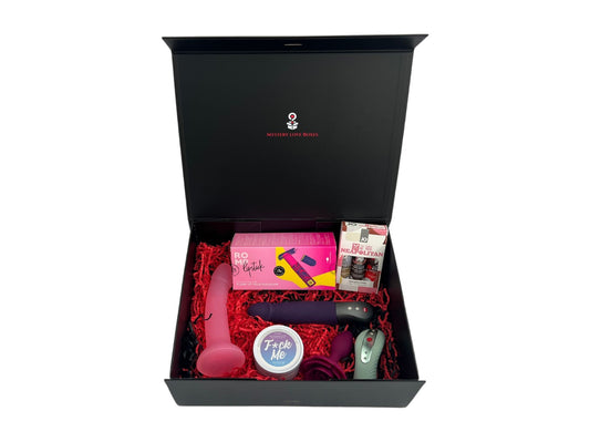 Female Starter Premium Box - Front View - Intimate Wellness Premium Box by Mystery Love Boxes